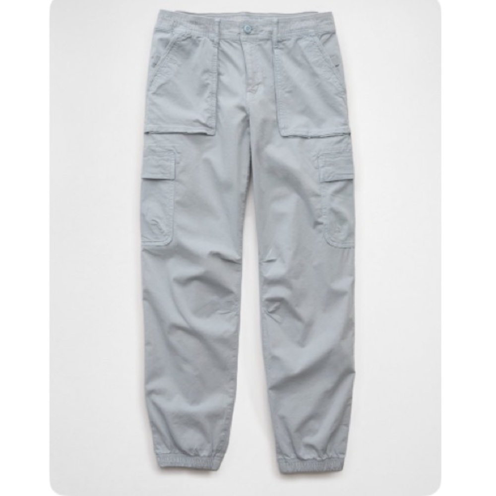 American Eagle Stretch High-Waisted Baggy Cargo Jogger